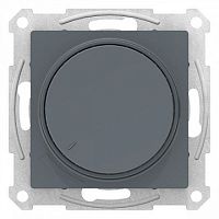 Светорегулятор поворотно-нажимной ATLASDESIGN, 630 Вт, грифель | код. ATN000736 | Schneider Electric